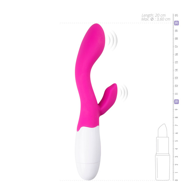 EasyToys Lily Vibe Vibrator Pink Intense Orgasm Vibrating Silicone Sex Toy