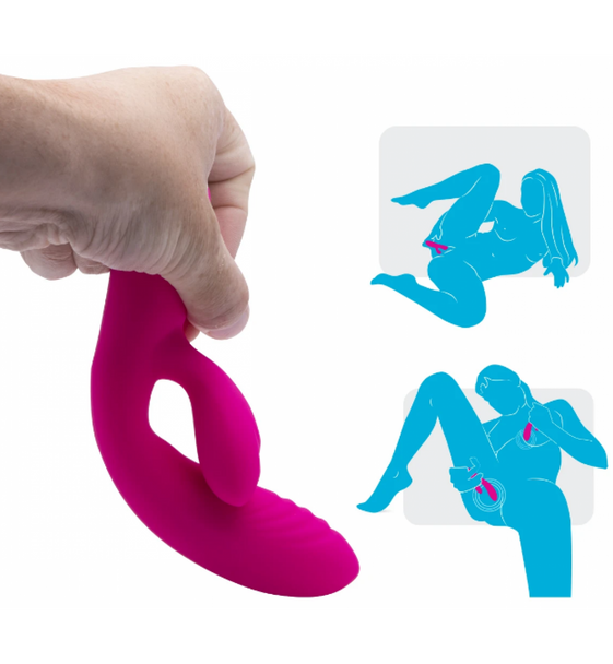 EasyToys Lily Vibe Vibrator Pink Intense Orgasm Vibrating Silicone Sex Toy