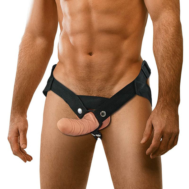 Sportsheets Everlaster Stud Hollow Dong Dildo Strap On Harness | Male Sex Toy