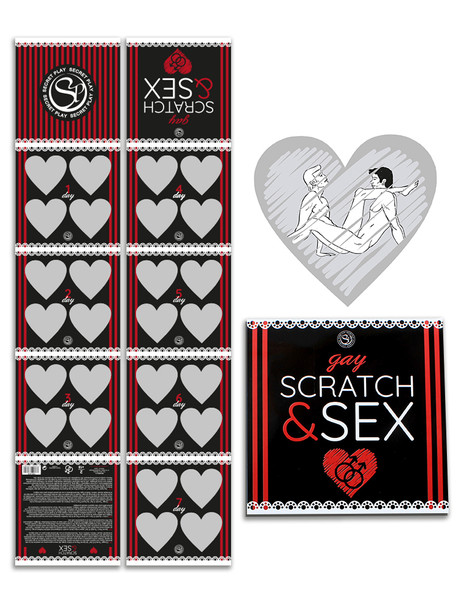 Gay Scratch & Sex Card Game Adult Erotic Sex Naughty Fantasy Couple Love Making
