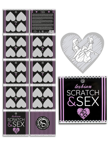 Lesbian Scratch & Sex Card Game | Adult Erotic Sex Naughty Fantasy Couple Love Making |