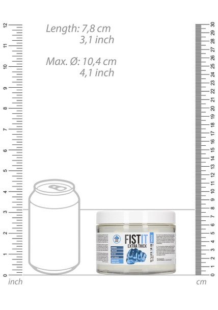 Pharmquests Fist it Extra Thick 500 ml Gel | Anal Vagina Fisting Sex Penetration Lube |