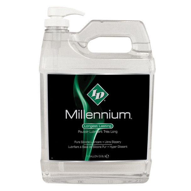 ID Millennium Lube Silicone Based Lubricant 3900ml / Gallon / 128 FL OZ | Long Lasting Ultra Slippery Lube