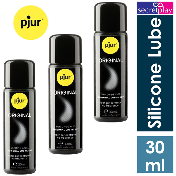 3 x Pjur Original Silicone Based Lubricant | 30 ml | Long Lasting | Anal Personal Sex Lube