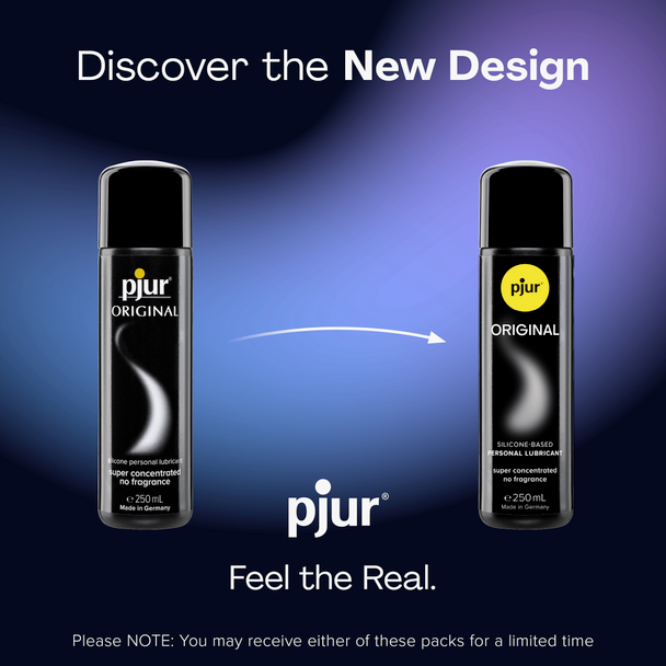 pjur ORIGINAL - Premium Silicone Personal Lubricant | 250 ml Sex Lube | Long-Lasting and Non-Sticky | Very Efficient and Compatible with Condoms