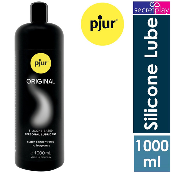 pjur Original Premium Silicone Personal Lubricant | 1000 ml | Sex Lube Long-Lasting and Non-Sticky | Very Efficient Compatible with Condoms