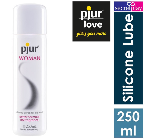 Pjur Woman Silicone Based Lubricants | 250 ml | Stimulating Longer Lasting Pleasure Lube |