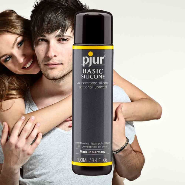 2 x Pjur Basic Silicone Based Lubricant 100ml Long Lasting Anal Personal Sex Lube
