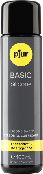 2 x Pjur Basic Silicone Based Lubricants | 100 ml | Long Lasting Anal | Personal Sex Lube