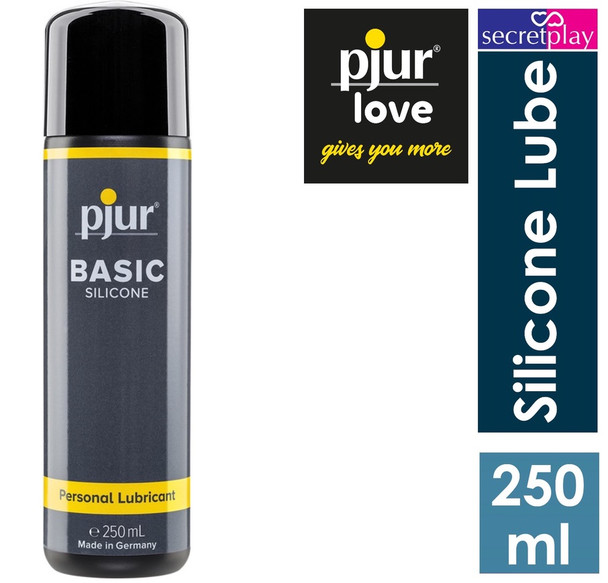 Pjur Basic Silicone Based Lubricant 250ml Long Lasting Anal Personal Sex Lube
