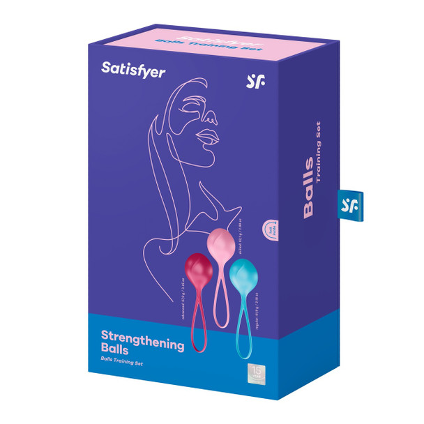 Satisfyer Strengthening Balls Jiggle Kegel Balls | Strengthen Muscles Be Wa Pelvic Floor Training Exerciser Balls Set