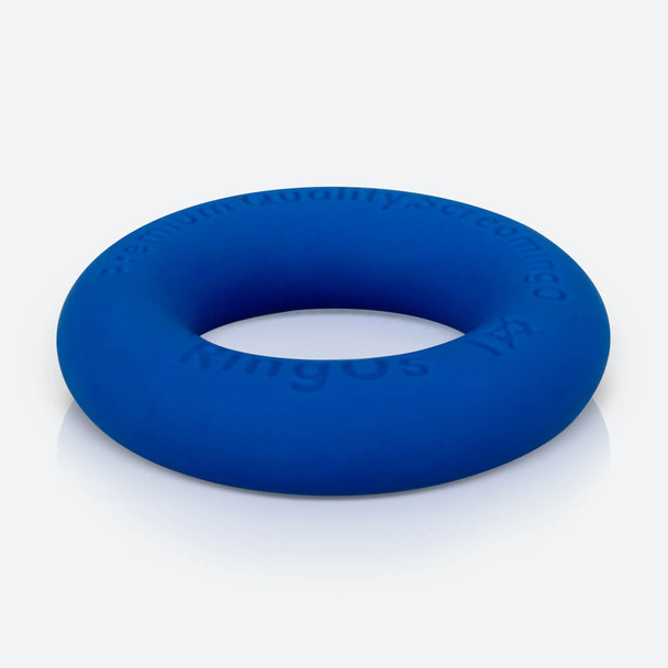 Screaming O RingO Ritz Cock Penis Ring Liquid Silicone | 3x Stretch Comfort Fit | Blue