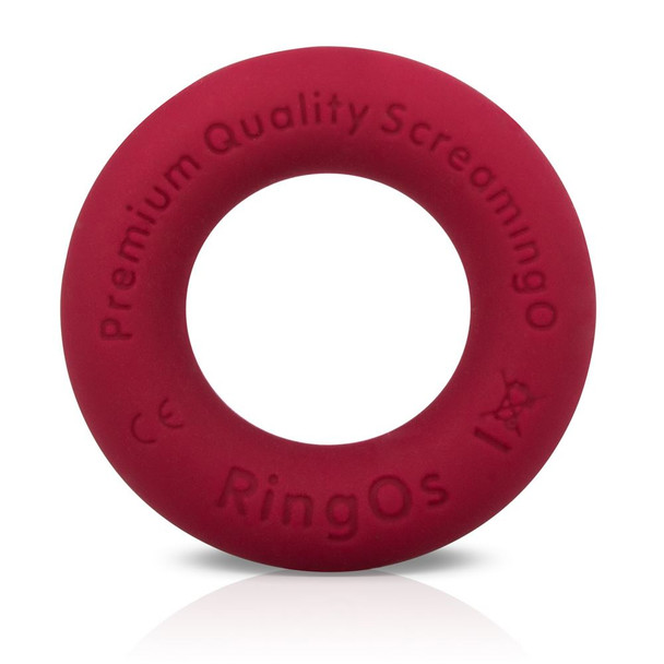 Screaming O RingO Ritz Cock Penis Ring Liquid Silicone | 3x Stretch Comfort Fit | Red