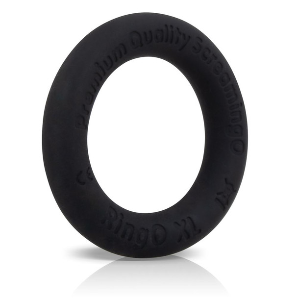 Screaming O RingO Ritz XL Cock Penis Ring Liquid Silicone | Large Size - 3x Stretch | Black