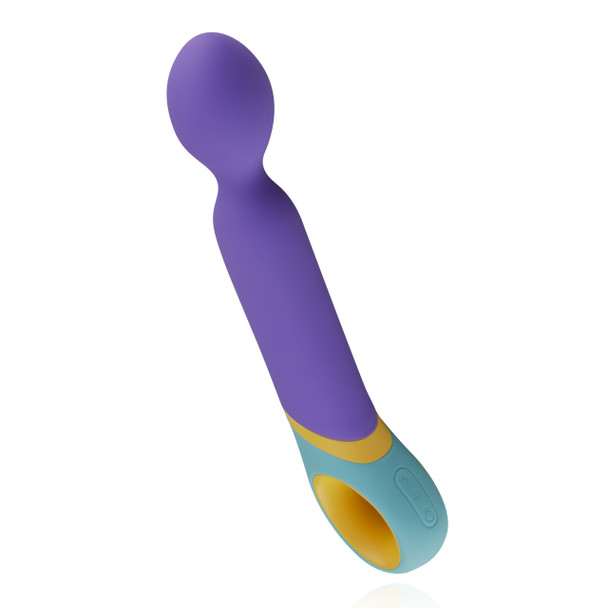 PMV20 Wand Vibrator Massager | Colourful Double Clitoral G Spot Stimulator | Rechargeable Vibrator | Sex Toy