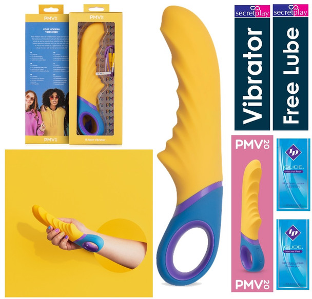 PMV20 G-Spot Vibrator Colourful Double Clitrol G Spot Stimulator Rechargeable Vibrator Sex Toy