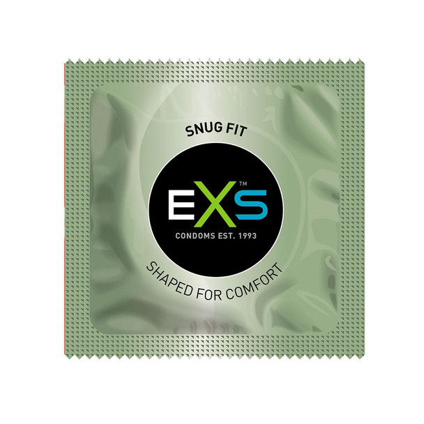 144 x Exs Snug Fit Condoms | Smaller Size Tighter Trim Close Fit | Vegan  | Wholesale Clinic Pack Condoms