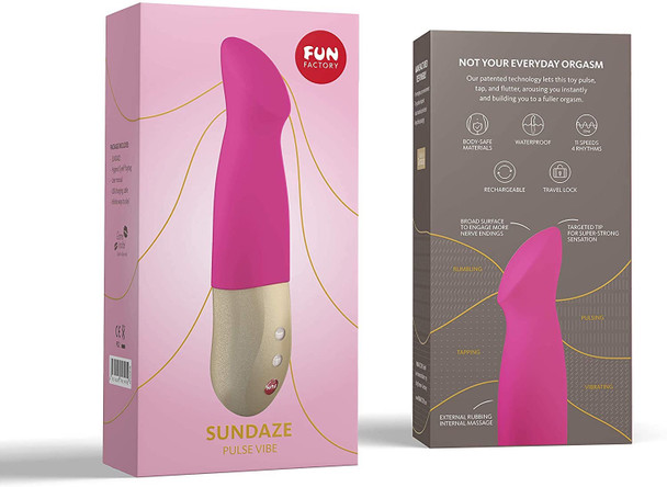 Fun Factory Sundaze Pulse Vibrator Pulsator | Pulsation | Tapping | Thrusting | Vibration Woman Rechargeable Sex Toy