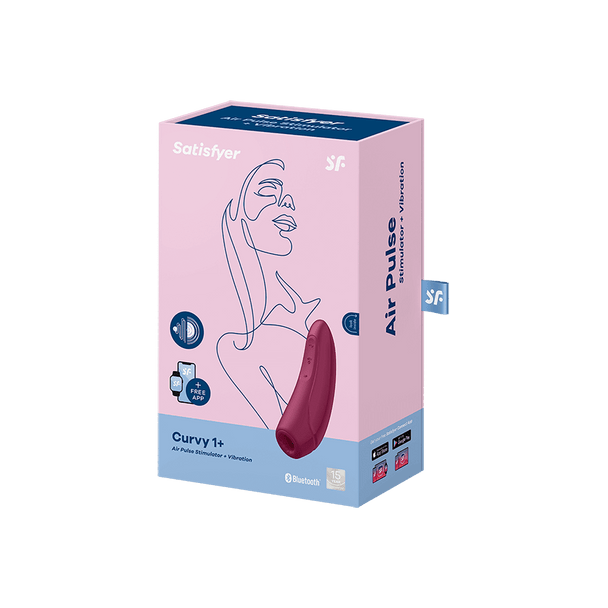 Satisfyer Curvy Air Pulse Clitoral Stimulator Vibrator | Stimulating Women Orgasm | Rechargeable | Sex Toy