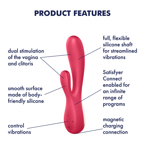 Satisfyer Mono Flex G- Spot Clitoral Stimulating Stimulator Vibrator | Rechargeable Sex Toy