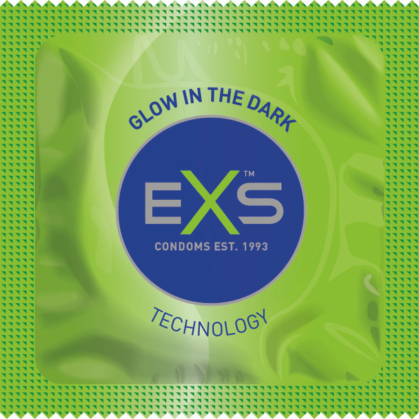 Exs Glowing In The Dark Condoms - Pack of 3