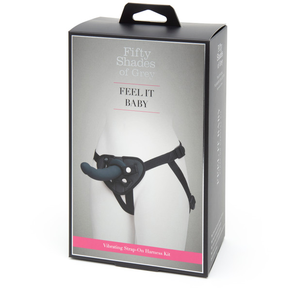 Fifty Shades of Grey Strap On Harness Dildo Kit | G-Spot Stimulating | 6.5" Strap On Dildo Set | Sex Toy 