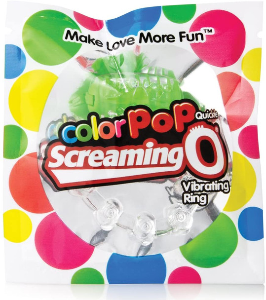 Screaming Screaming O Color Pop Vibrating Cock Penis Ring | GreenO Color Pop Vibrating Cock Penis Ring | Green