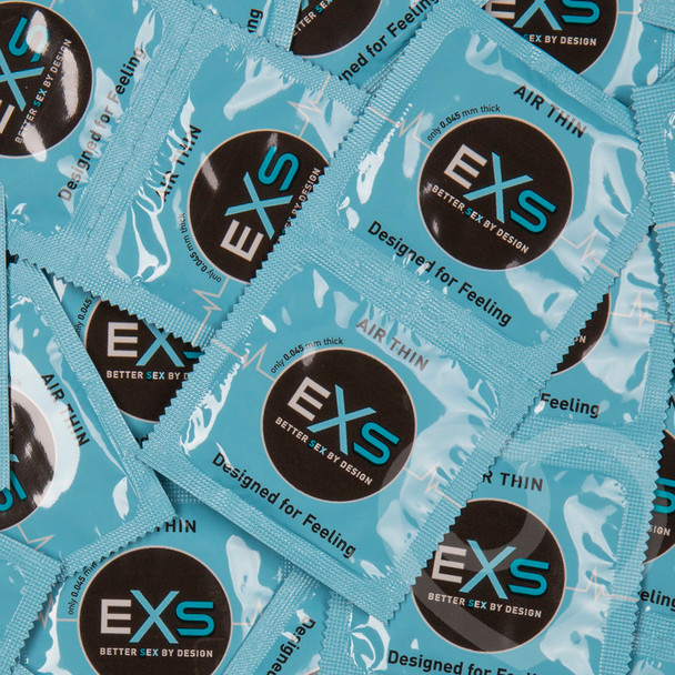 24 x Exs Air Thin Condoms | 0.045 mm Thickness | Sensitive Latex Condoms |