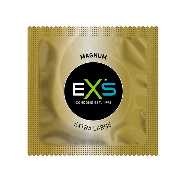 100 x Exs Magnum Extra Large Condoms | Vegan Condoms | 60mm Width 212mm Length