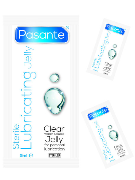 12 x Pasante Sterile Lubricating Jelly 5 ml Sachets | Water Soluble Lubricants