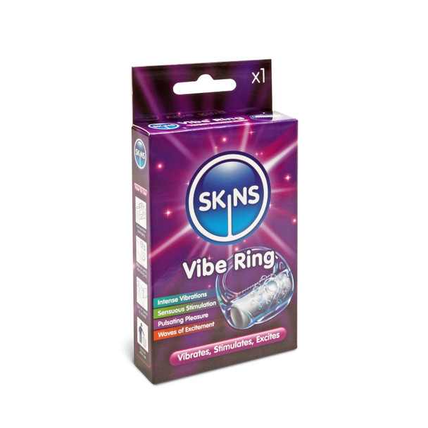 Skins Vibration Cock Penis Ring | Sensual Pulsating Stimulation | For Longer Harder Erection Sex Toy | 