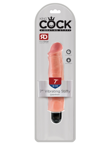 Pipedream King Cock Realistic Dildo 7" | 18 cm | Vibrating Stiffy Dildo | Sex Toy