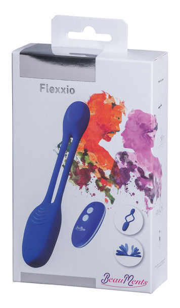 BeauMents Flexxio Couple Vibrator | Couples Or Solo Sensation Stimulating Orgasm | Sex Toy Blue