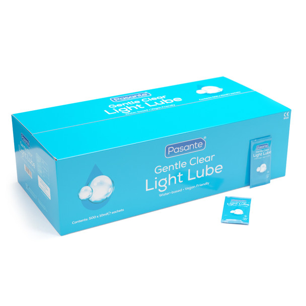 24 x Pasante Gentle Light Lube 10 ml Sachets | Water Based Odourless Lubricants