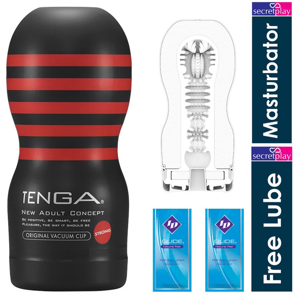 Tenga Original Strong Vacuum Cup | Single Use | Male Masturbator | Super Tight Handjob Sex Toy