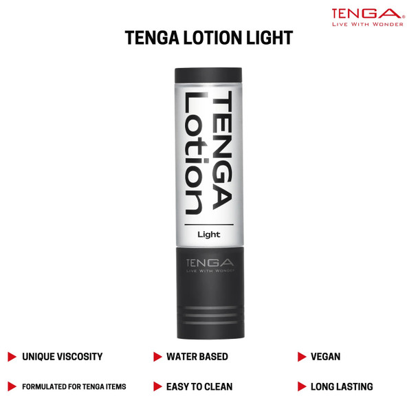 Tenga Lotion Lube | Light | 170 ml Water Based Lubricants | Sensations