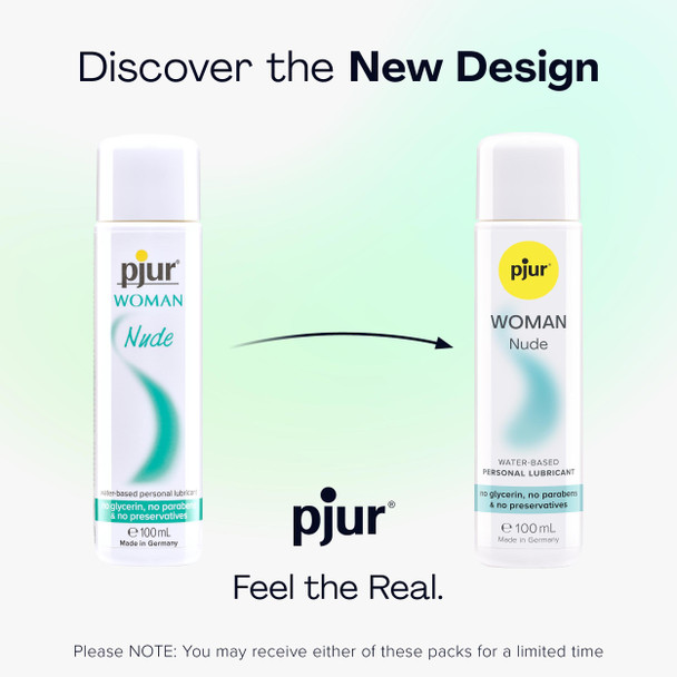 Pjur Woman Nude Water Based Lubricant | 100 ml | Silky Smooth Sex Lube