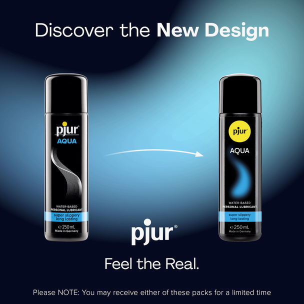2 x Pjur Aqua Water Based Lubricants 100ml | Slippery Long Lasting | Personal Sex Lube