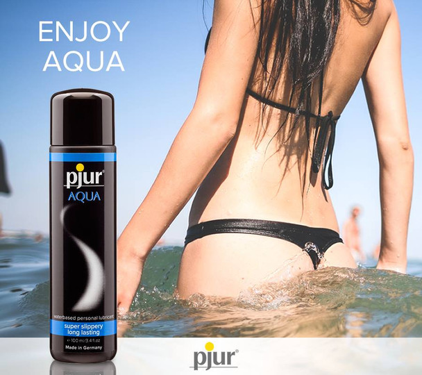 Pjur Aqua Water Based Lubricants | Super Slippery Long Lasting | 100 ml Lube