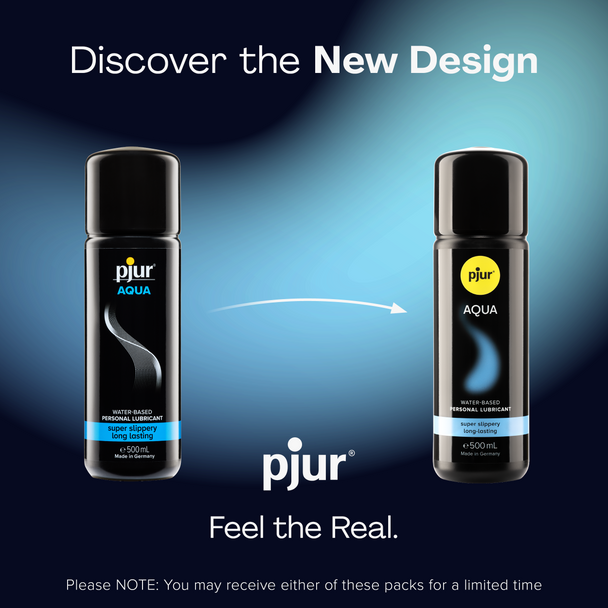 Pjur Aqua Water Based Lubricants | Super Slippery Long Lasting | 500 ml Lube