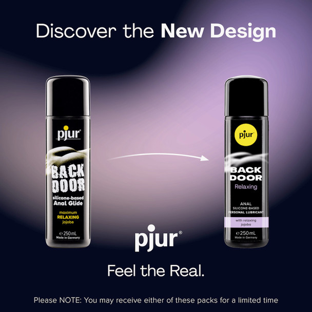 2 x Pjur Back Door Silicone Based Anal Glide Lubricants | For comfortable anal sex Lube | 250 ml | extra-long lubrication 