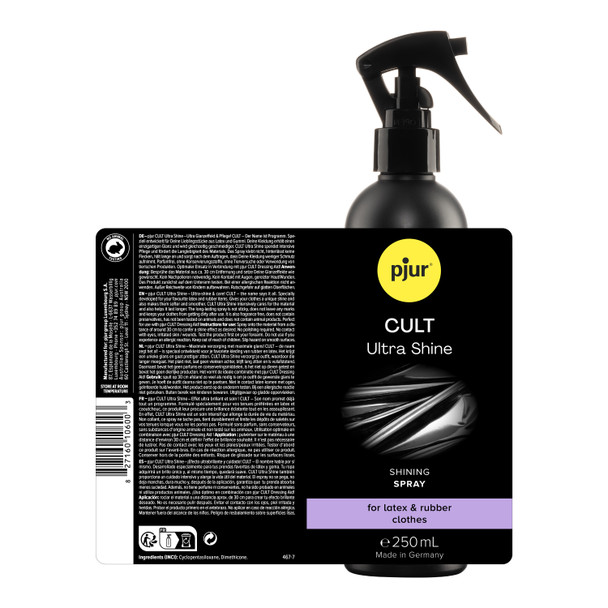 Pjur Cult Ultra Shine 250 ml | Dressing Aid Shining Spray For Latex Rubber Clothes
