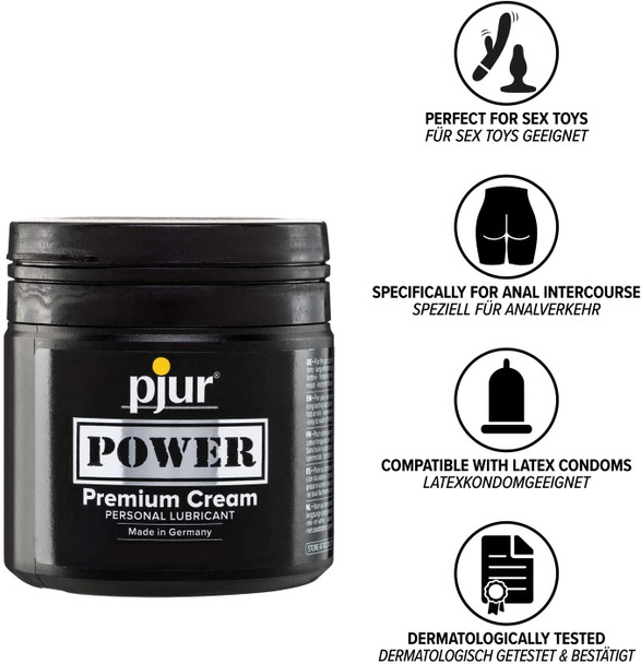 Pjur Power Premium Cream 500 ml | Silicone Fist It Anal Penetration Fisting Lube
