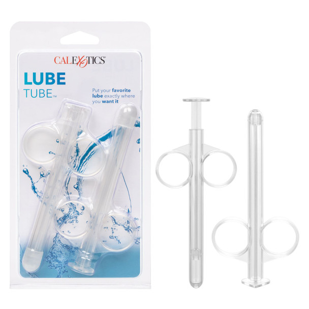 California Exotics Lube Tube Clear Pack of 2 | Syringe Anal Vaginal Injecting