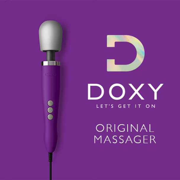 Doxy Original Wand Body Massager | Multi Speed Powerful Strong Vibration Vibrator | Purple