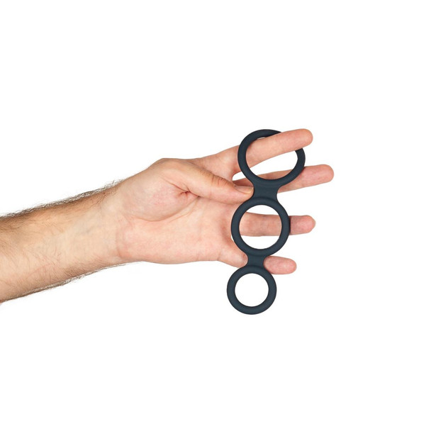 Boners Triple Cock Ring | Silicone Penis Ring Set for Increased Stamina | 2 Inch