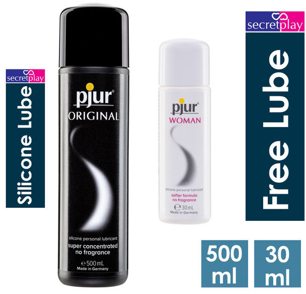 Pjur Original Silicone Based Lubricant | 500 ml with Free Pjur Original 30 ml | Anal Sex Lube