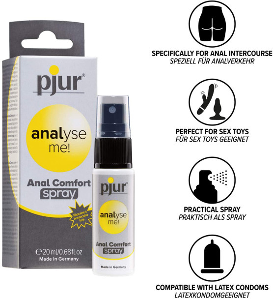 Anal Lube & Spray Combo Deal | Pjur Back Door | Analyse Me Relaxing Silicone Lube 30 ml & Anal Spray 20 ml