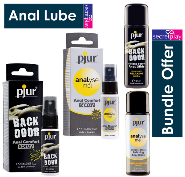 Anal Lube & Spray Combo Deal | Pjur Back Door | Analyse Me Relaxing Silicone Lube 30 ml & Anal Spray 20 ml