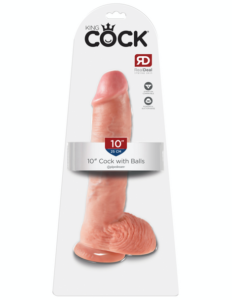 Pipedream King Cock Realistic Dildos | Suction Cup Harness Compatible Strap-On | Sex Toy
